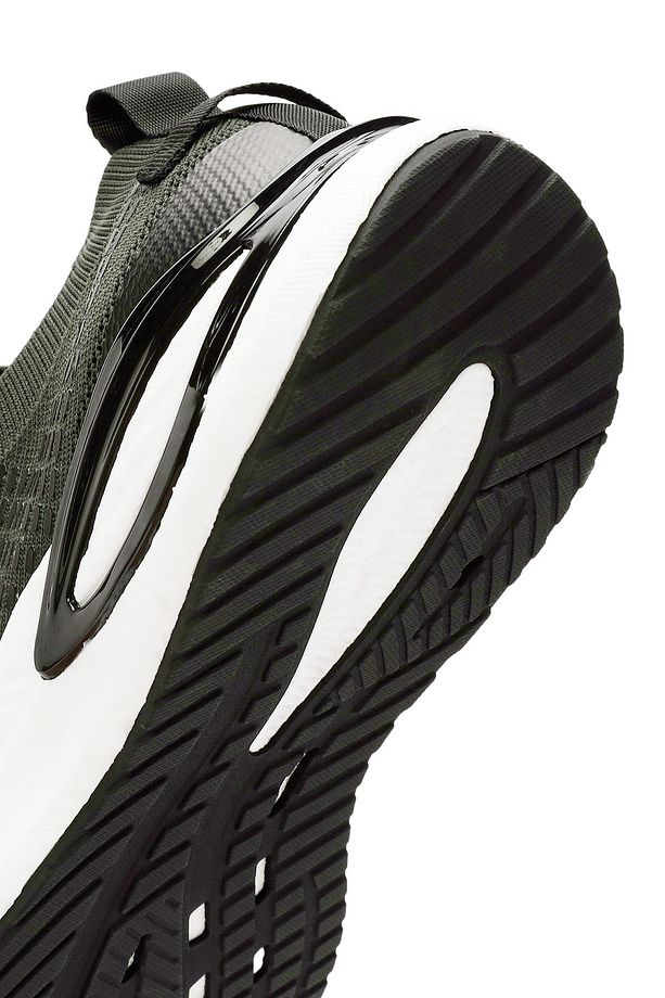 Zero Erkek Yeşil Bağcıklı Kalın Tabanlı Kumaş Sneaker 24sfd69246f - 8