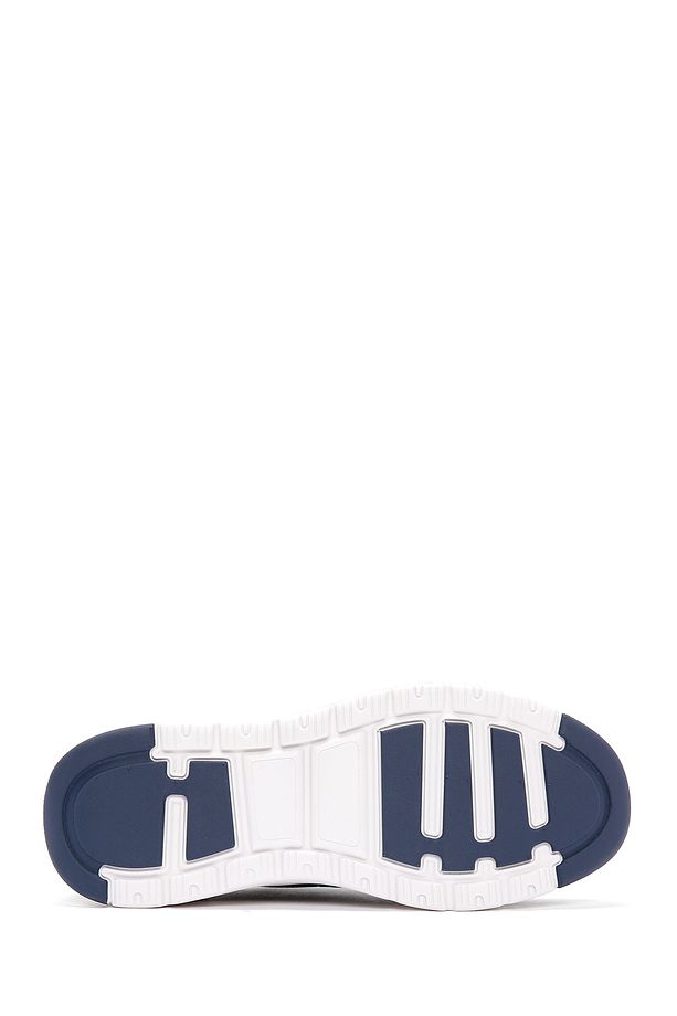 Zero Erkek Lacivert Bağcıklı Kalın Tabanlı Kumaş Sneaker 24sfd69546f - 4