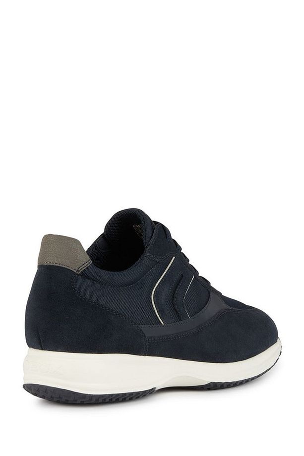 Erkek Lacivert Happy Bağcıklı Süet Deri Sneaker U4562a02011c4002 - 2