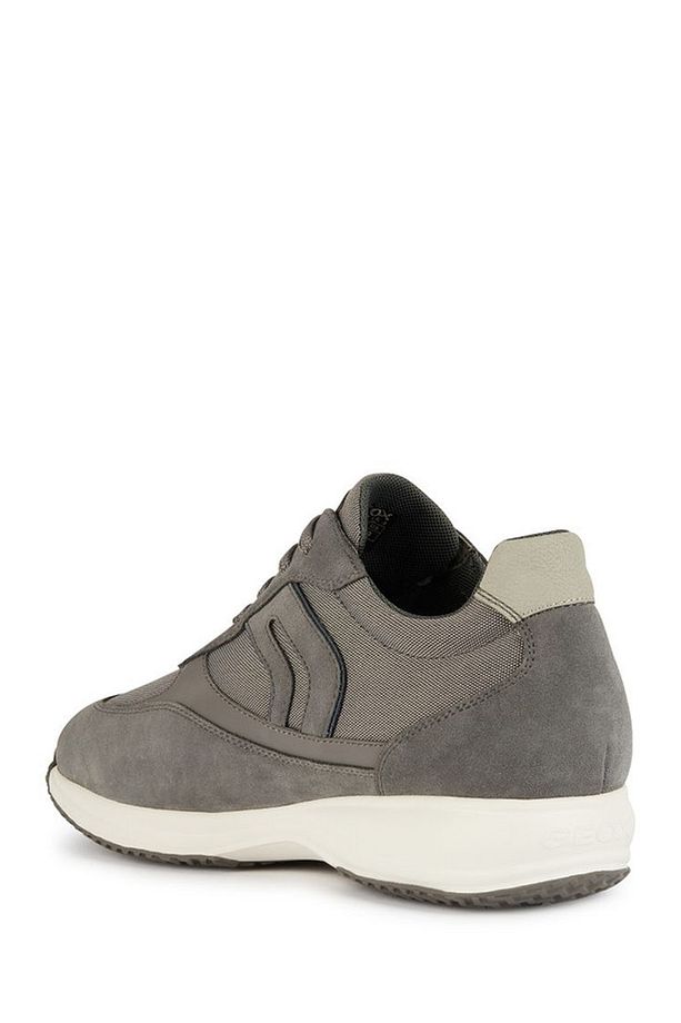 Erkek Gri Happy Bağcıklı Süet Deri Sneaker U4562a02011c9371 - 4