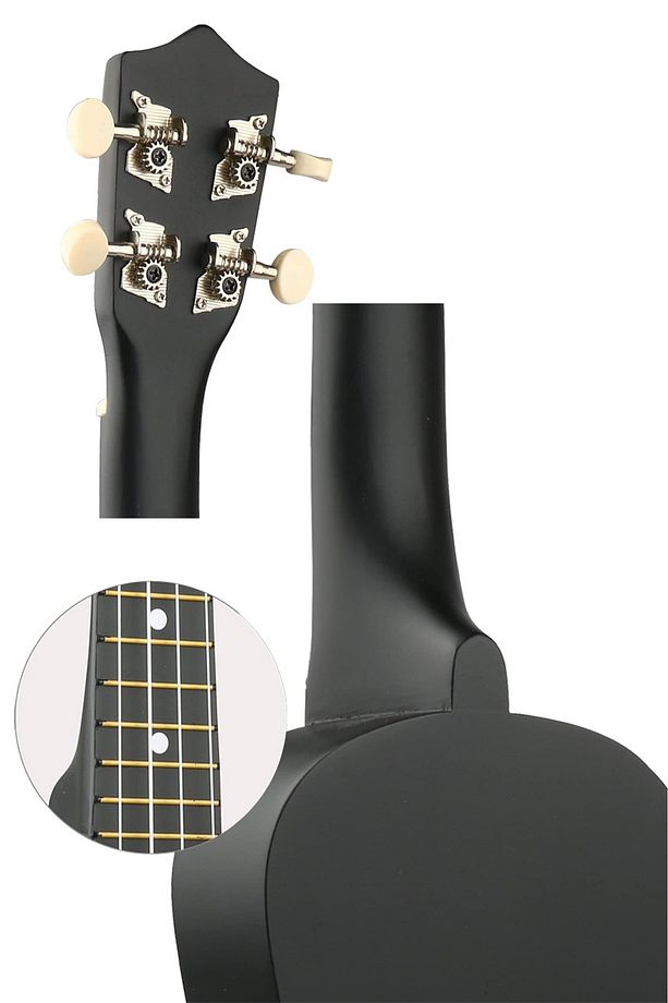Ukx-901bk Siyah Soprano Ukulele (ASKI ÇANTA METOD PENA) - 5