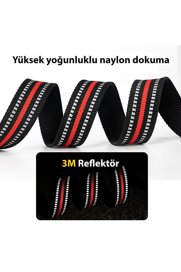 Yumuşak Süngerli, Mesh Neon Sarı Boyun Tasması - 8