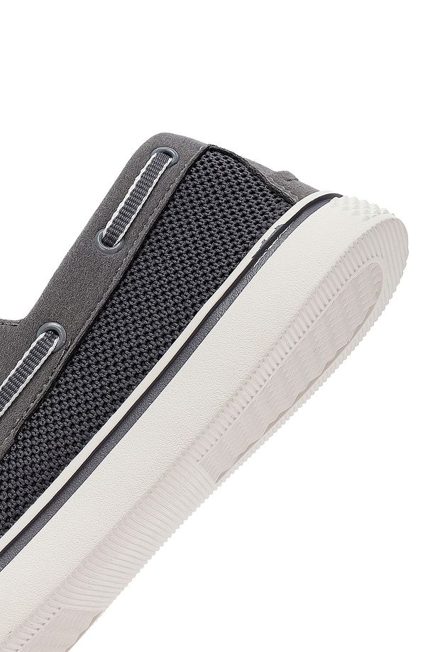 Zero Erkek Gri Bağcıklı Kumaş Casual Ayakkabı 25sfd69016f - 8