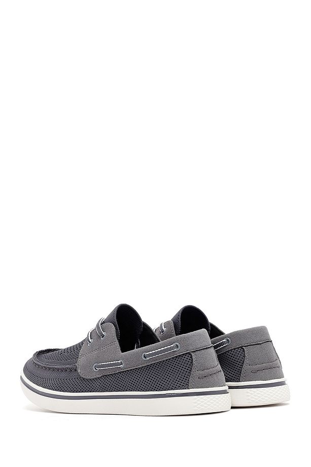 Zero Erkek Gri Bağcıklı Kumaş Casual Ayakkabı 25sfd69016f - 5