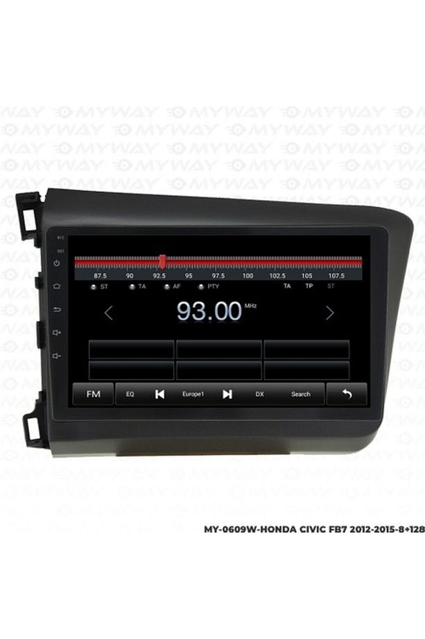 Myway Honda Civic Fb7 Android Multimedya Carplay Navigasyon Ekran - 8gb RAM+128 GB HDD - Myway - 4