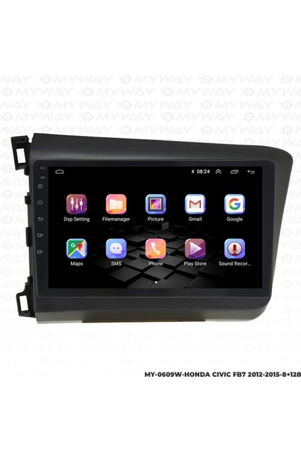 Myway Honda Civic Fb7 Android Multimedya Carplay Navigasyon Ekran - 8gb RAM+128 GB HDD - Myway - 1