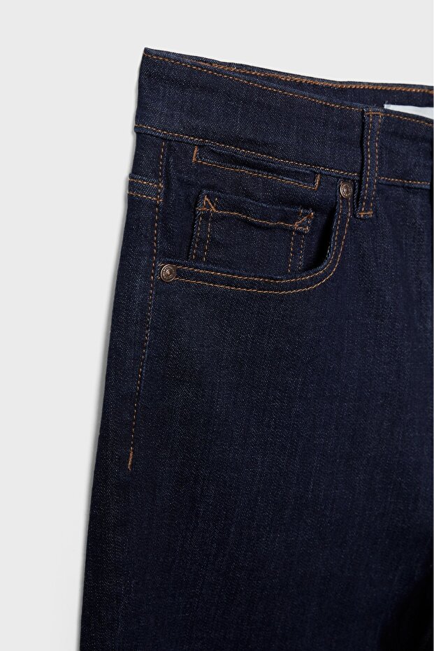 D74 slim fit İspanyol paça jean - 6