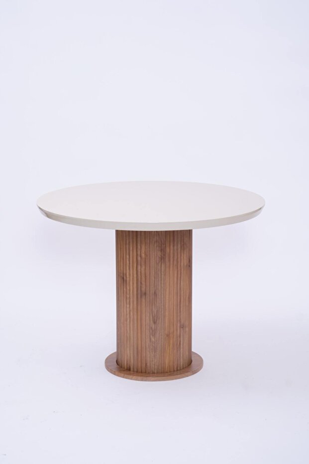 Bohem Yuvarlak Lak Panel Mutfak Masası 100cm - 3