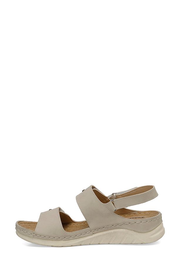 166328.Z4FX Bej Kadın Comfort Sandalet - 3