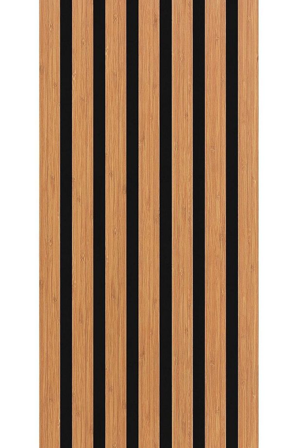 12 Adet Kendinden Yapışkanlı Ahşap Çıta 120 Cm - Bambu - 3