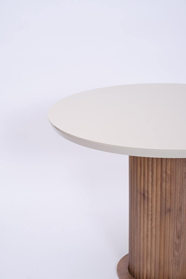 Bohem Yuvarlak Lak Panel Mutfak Masası 100cm - 2