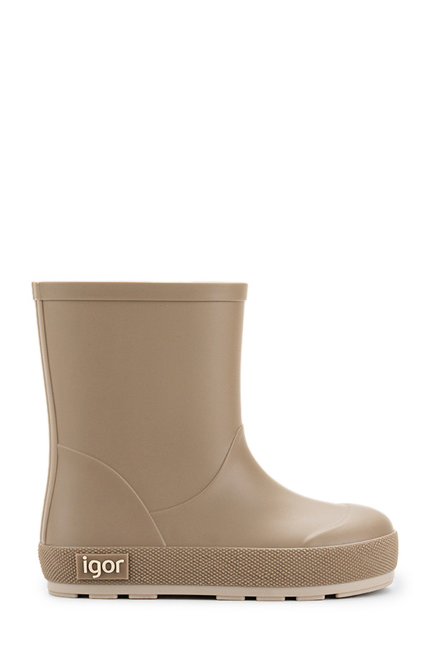 W10294 Yogı Dk Dark Beige Girl's Rain Boots