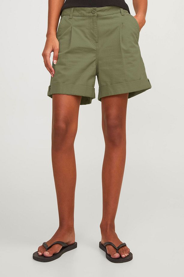 Jxmaddy Rlx Ctn Hw Shorts Yeşil Kadın Şort - 1
