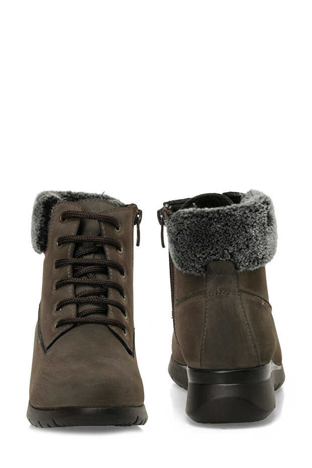 166659.NZ4PR Haki Kadın Düz Bot - 5