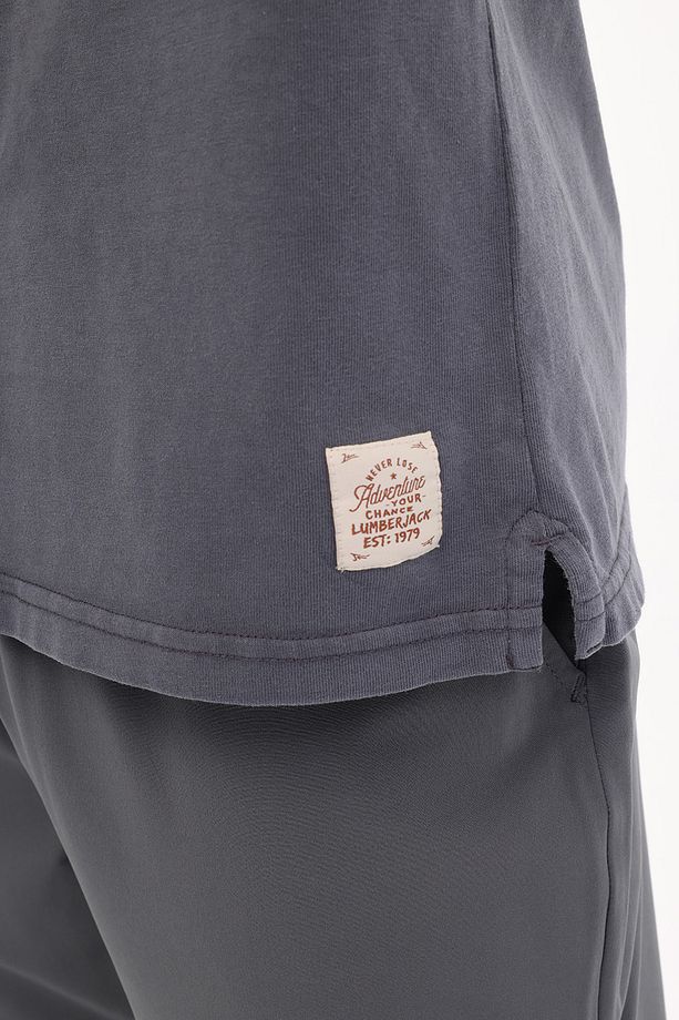 MB C NECK 11BS38 5FX Antrasit Erkek Kısa Kol T-Shirt - 5