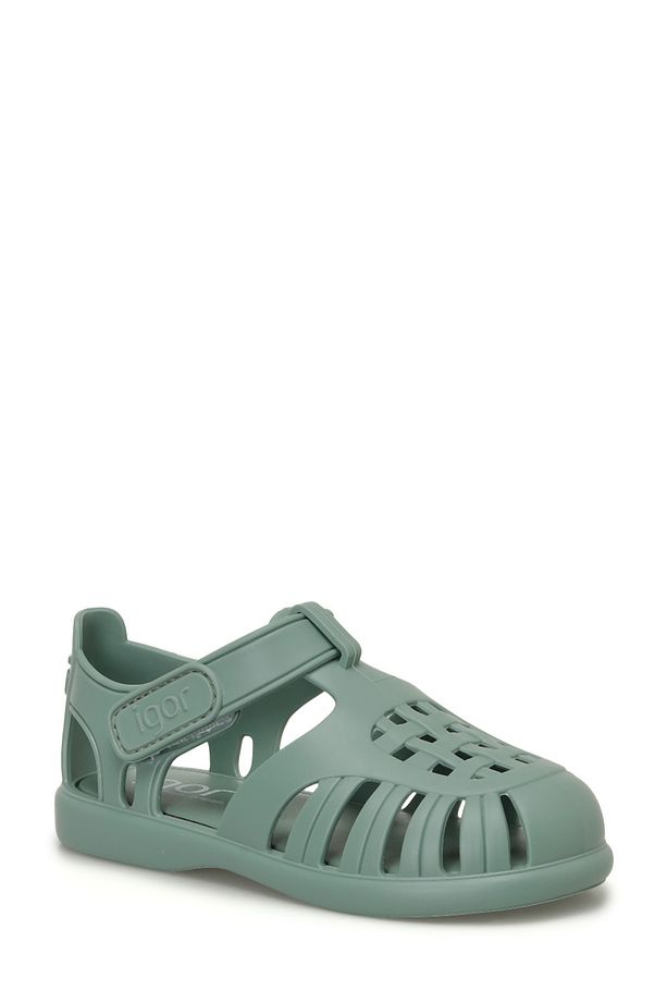 TOBBY SOLID Yeşil Unisex Çocuk Düz Sandalet - 2
