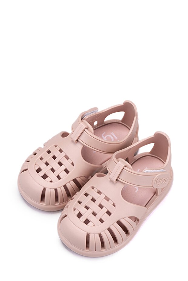 Tobby Solıd Pembe Unisex Çocuk Düz Sandalet - 3