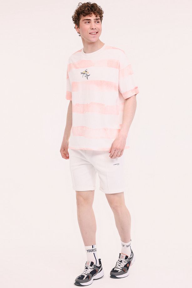 ML STRIPE 11HL110 5FX Somon Erkek Kısa Kol T-Shirt - 3