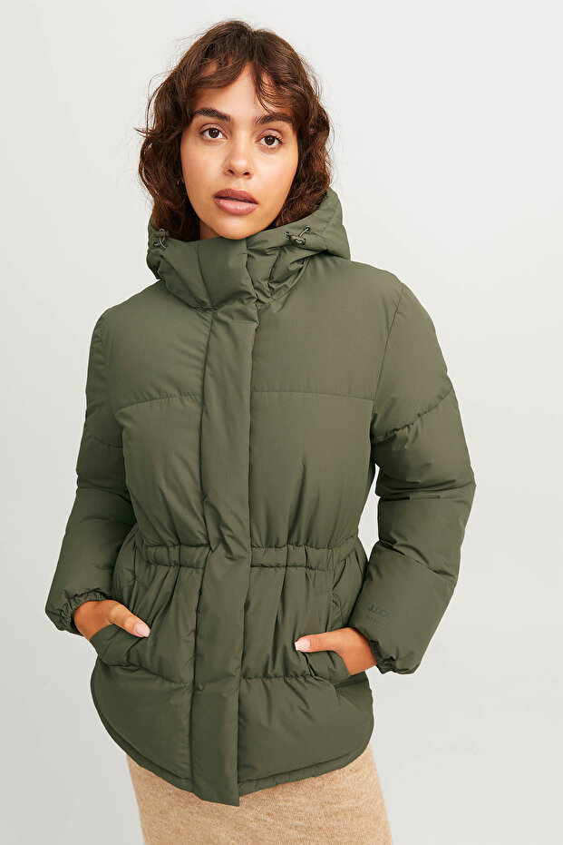 Jxworld Puffer Jacket Green Women's Coat