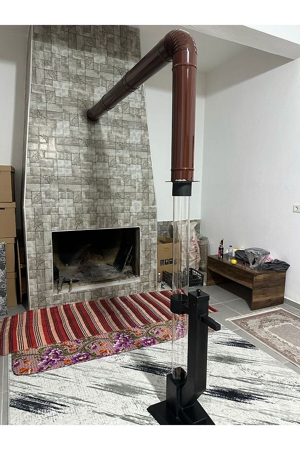 Füze Soba İçin Baca Borusu Bağlantı Aparatı. Sadece baca boru aparatı gönderilir. - 1