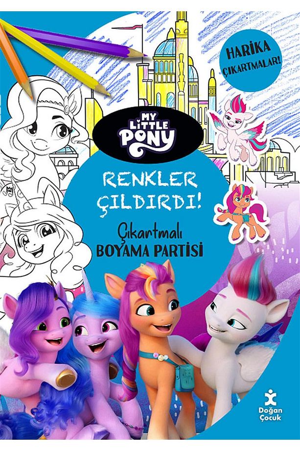My Little Pony Renkler Çıldırdı Çıkartmalı Boyama Partisi - 1