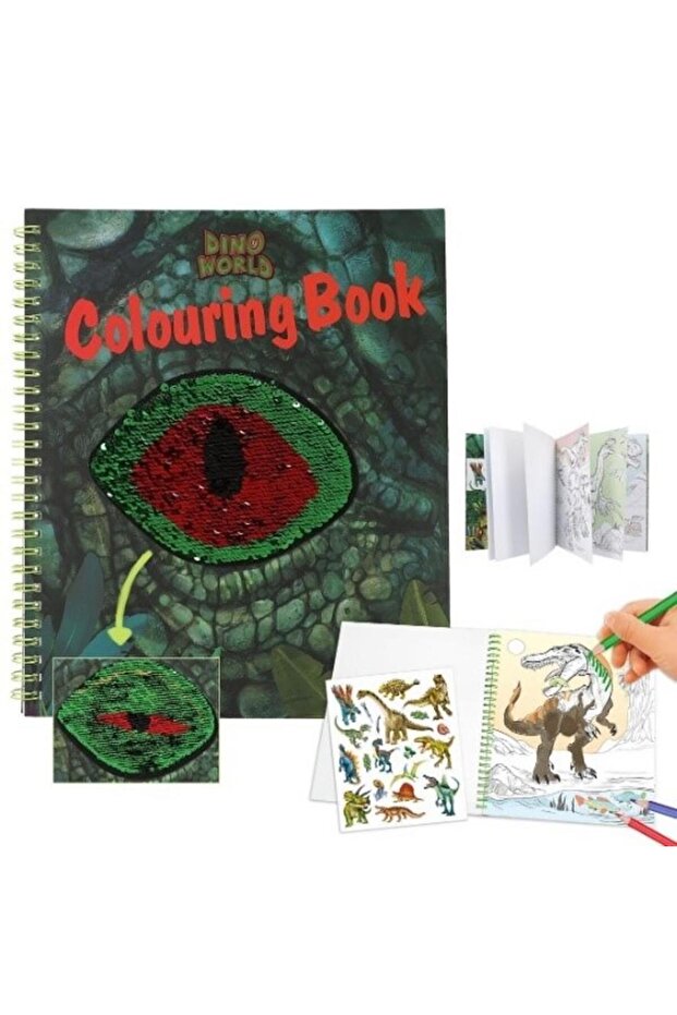 Dino Word Coloring Book