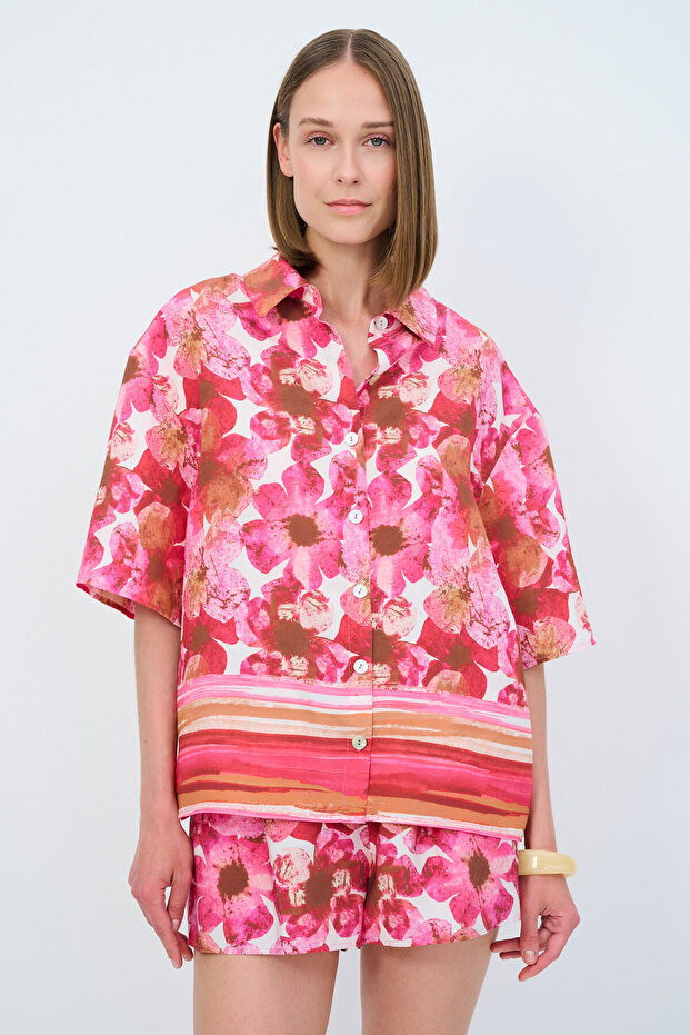 Desenli Gömlek - 1