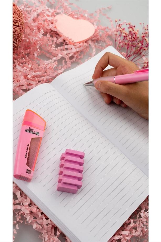Defter Seti Deep Dbl Erase Steps Silgi - Şeker Pembe - 4