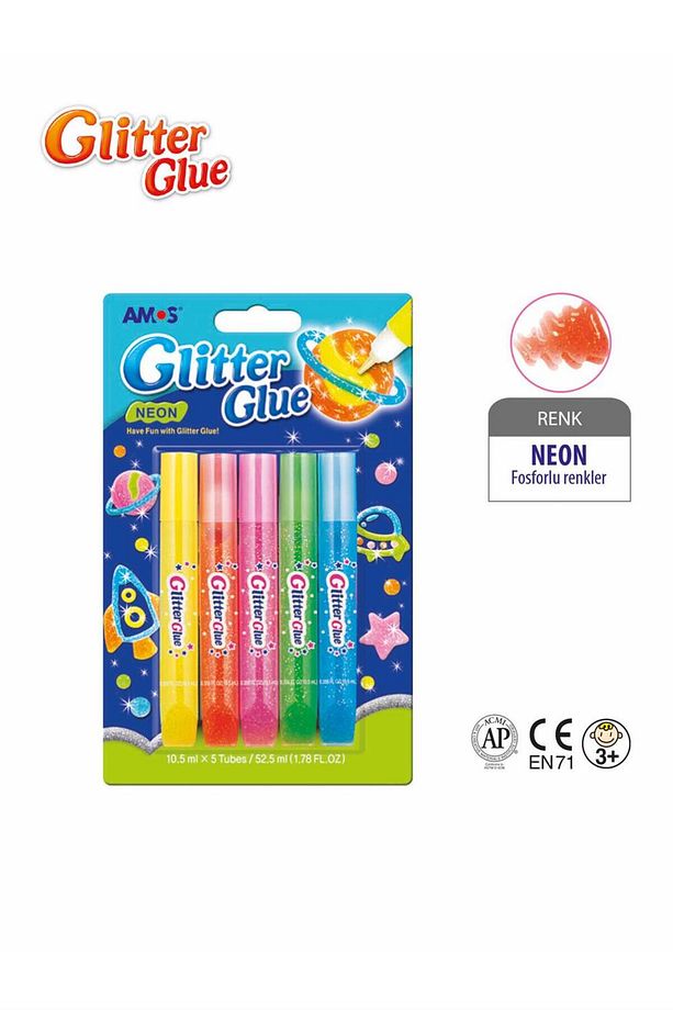 Glitter Glue-neon/gne10b5 - 1