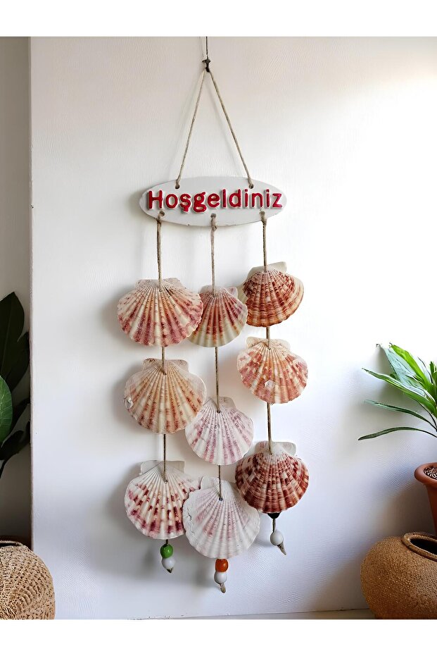 Welcome Door Ornament Seashell Wind Chime