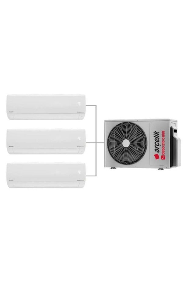 Multi Sistem Iç Ünite 3 Adet 9.000 Btu / 1 Adet 21.800 Btu 1 3 Dış Ünite (MONTAJ DAHİL) - 1