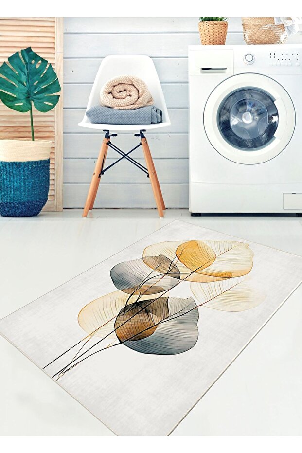 Abstract, 80X120Cm Non-Slip, Non-Shedding Base Bathroom Rug