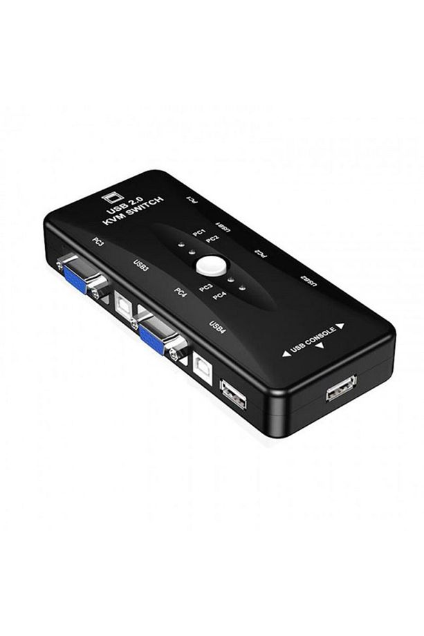 1 Monitör 4 Kasa Kvm Switch 4 Port Usb Kvm Switch - 3