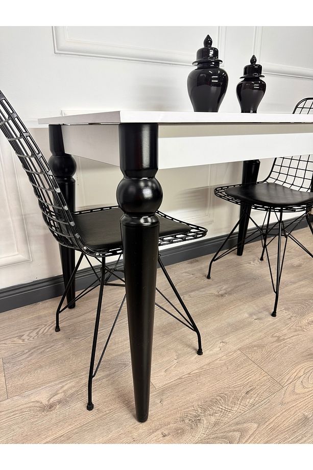 Mutfak Masası MDF Sabit 70 X 110 Yemek Masası MDF Çalışma Masası - 3