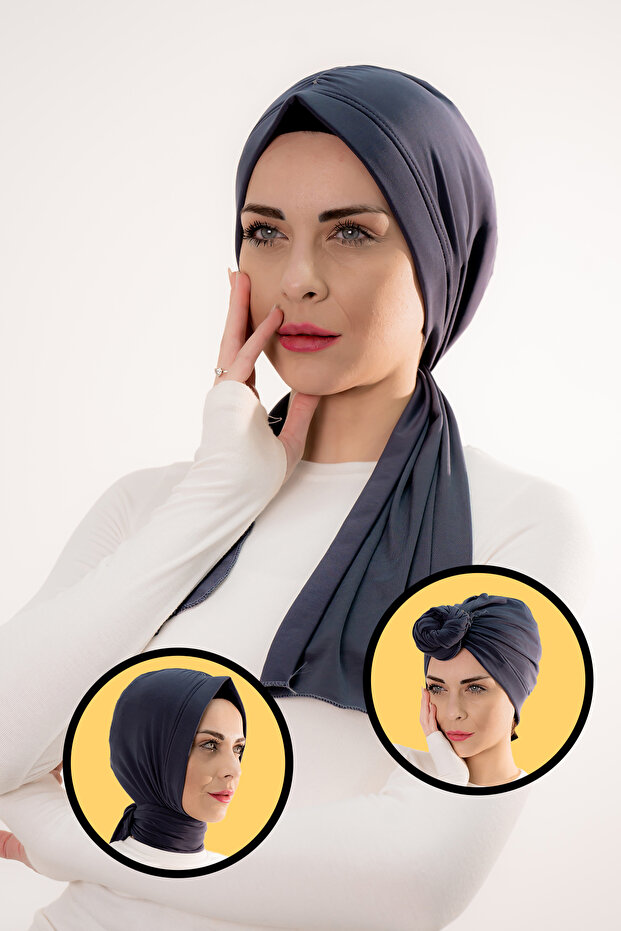 Three Different Ties Dubai Model Ready Practical Shawl Smoked
