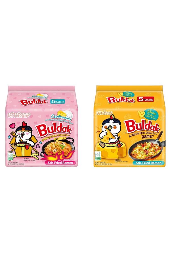 Carbonara &Cheese Buldak Ramen Helal Damgalı 10 Adet - 1