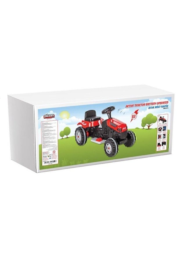 Actıve Akülü Traktör 6 Volt Kırmızı - 4