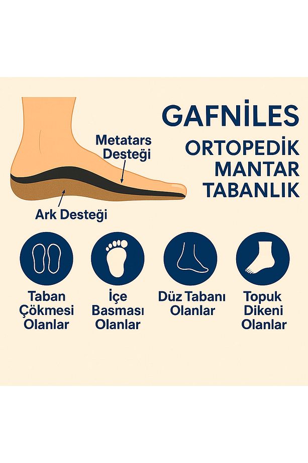 Ark-metatars-epin Takviyeli Mantar Ortopedik Tabanlık Taban Çökmesi-topuk Dikeni-içe Basma-düz Taban - 2