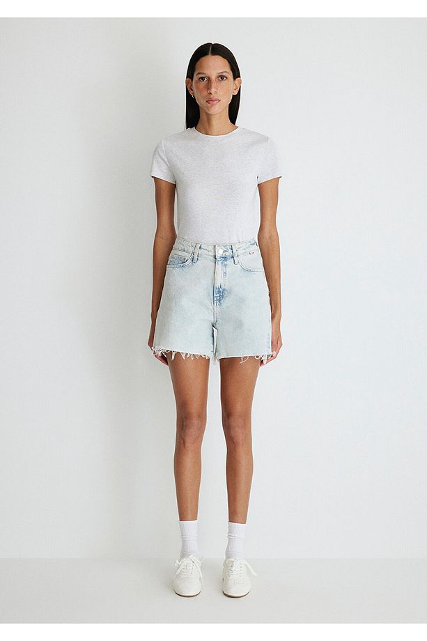 Millie 90lar Buz Mavi Jean Şort 1458987072 - 3