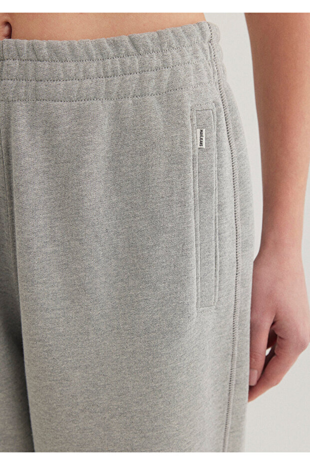 Gri Örme Pantolon 1010955-88468 - 5