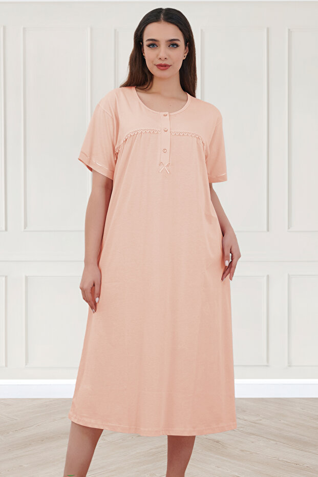 Plus Size Cotton Classic Mother's Nightgown