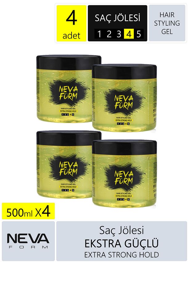 Nevaform Saç Jölesi Ekstra Sert 500 ml (4 ADET) - 1