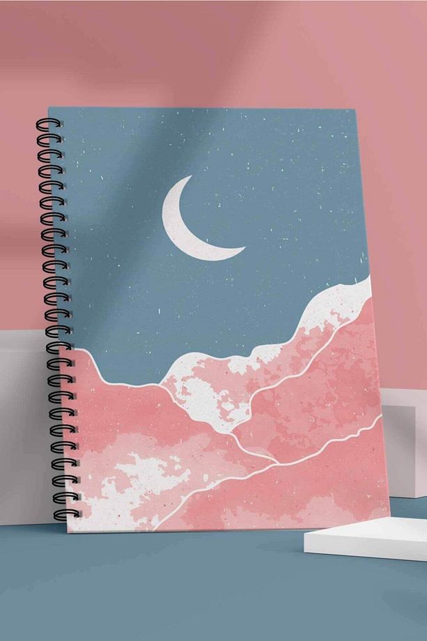 Defter - Bullet Journal | Noktalı | A5 | Çelik Spiral | 90 Sayfa | Sert Karton Kapak - 1