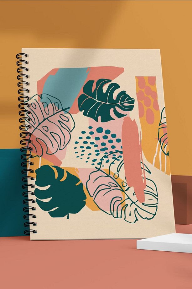 Defter - Bullet Journal | Noktalı | A5 | Çelik Spiral | 90 Sayfa | Sert Karton Kapak - 1