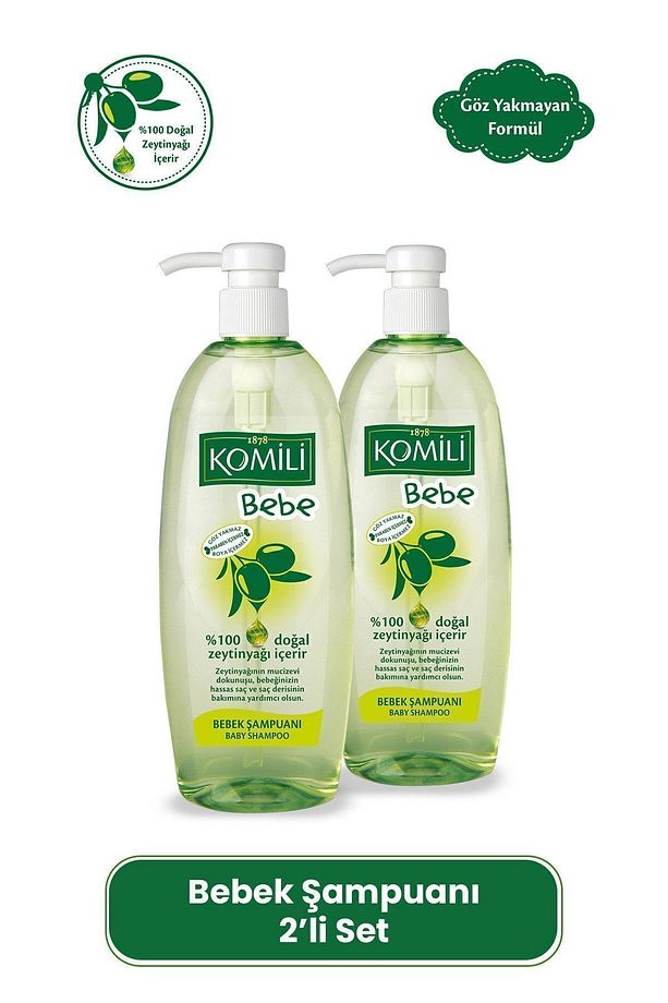 Komili Göz Yakmayan Bebek Şampuanı 2'li Set - 2 X 750 ML - 1