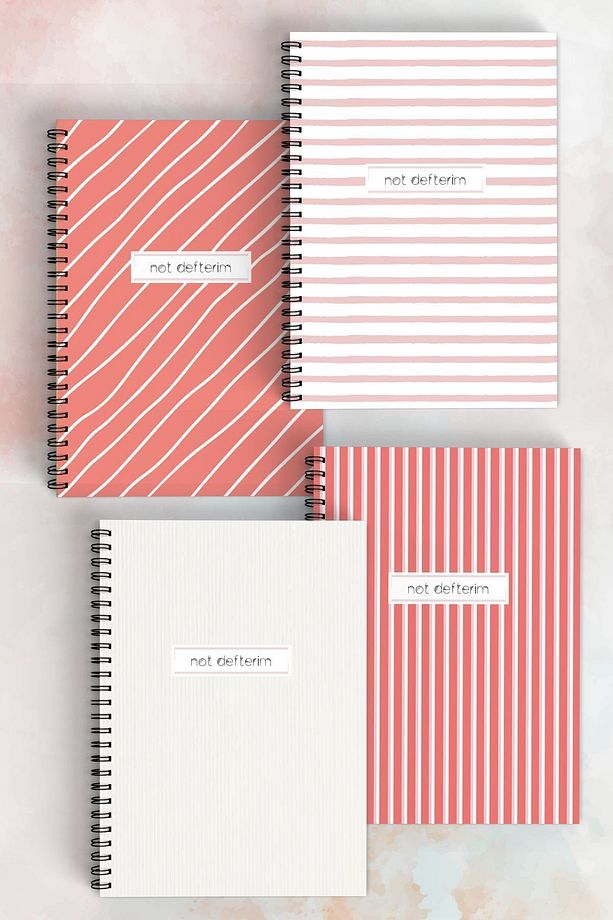 Okul Defter Seti - 4'lü Kareli - A5 - 90 Sayfa - 6