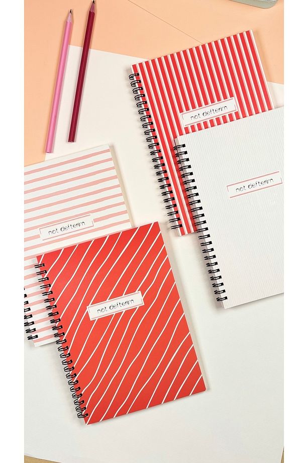 Okul Defter Seti - 4'lü Kareli - A5 - 90 Sayfa - 4
