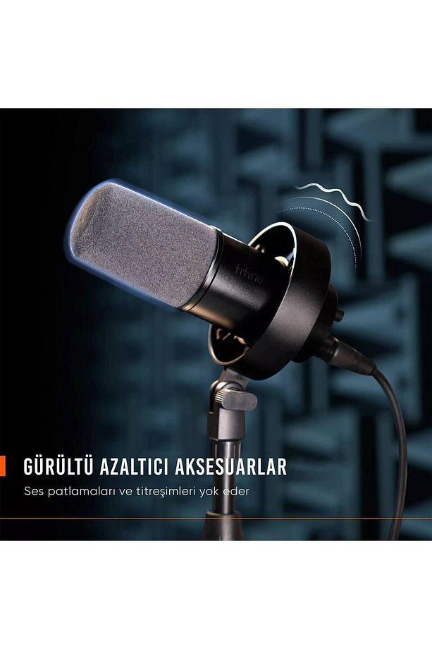 K688 USB - XLR Dinamik Yayıncı Youtuber Bilgisayar Oyuncu Stüdyo Mikrofonu - 5