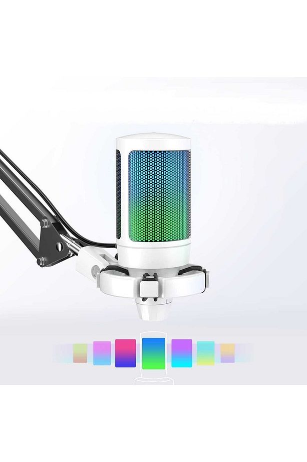 Ampligame A6t-w Youtuber - Gamer - Tiktok - Yayıncı Usb Mikrofon Seti Beyaz - 4