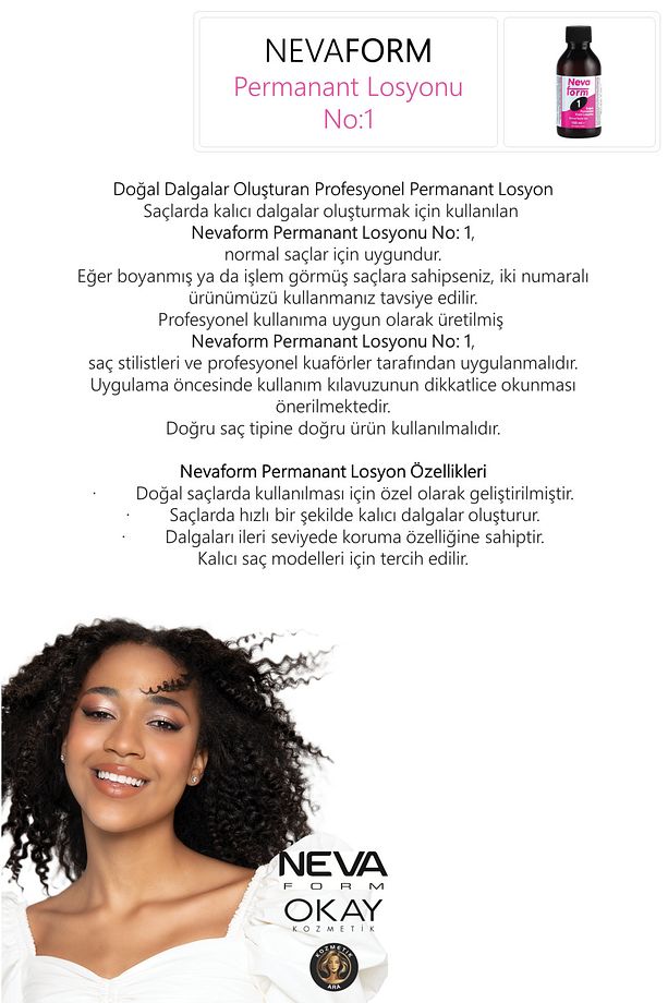Form 1 Soğuk Permanant Krem Losyonu Normal Saçlar Için 100 ml - Perma Losyonu 8690057307003 - 2